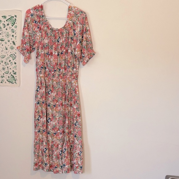 Kate & Sam Multicolor Floral Midi Dress - Picture 1 of 6